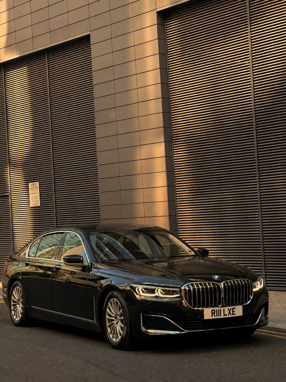 Roadluxe BMW 7 Series golden hour Manchester
